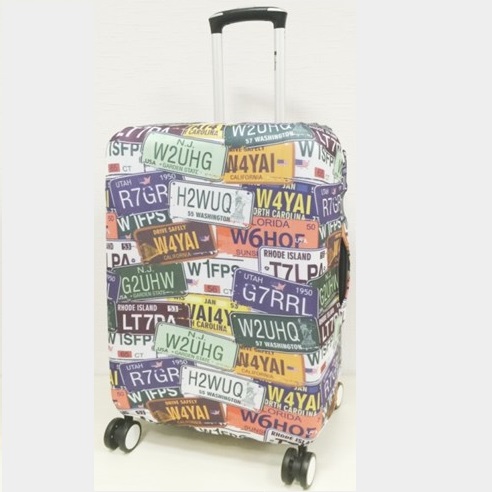 Чехол для чемодана средний Best Bags арт.4009960-M-AVTOZNAKI