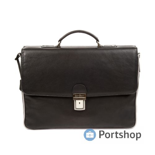 Портфель Gianni Conti арт.1751143 black grey