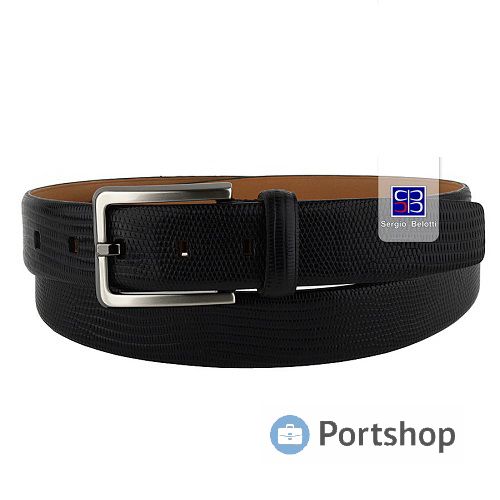 Ремень брючный Sergio Belotti арт.035/35 tejus nero vip